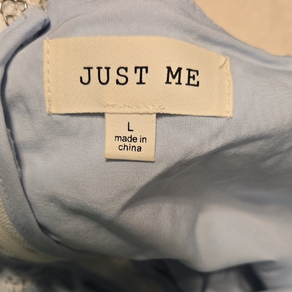 Just Me Blue Floral Midi Dress - Picture 2 of 4